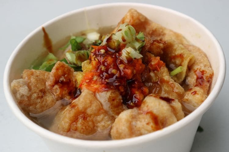 Bakso Cuanki Bandung yang dijual pusat kuliner di MH. Thamrin Jakarta Pusat 