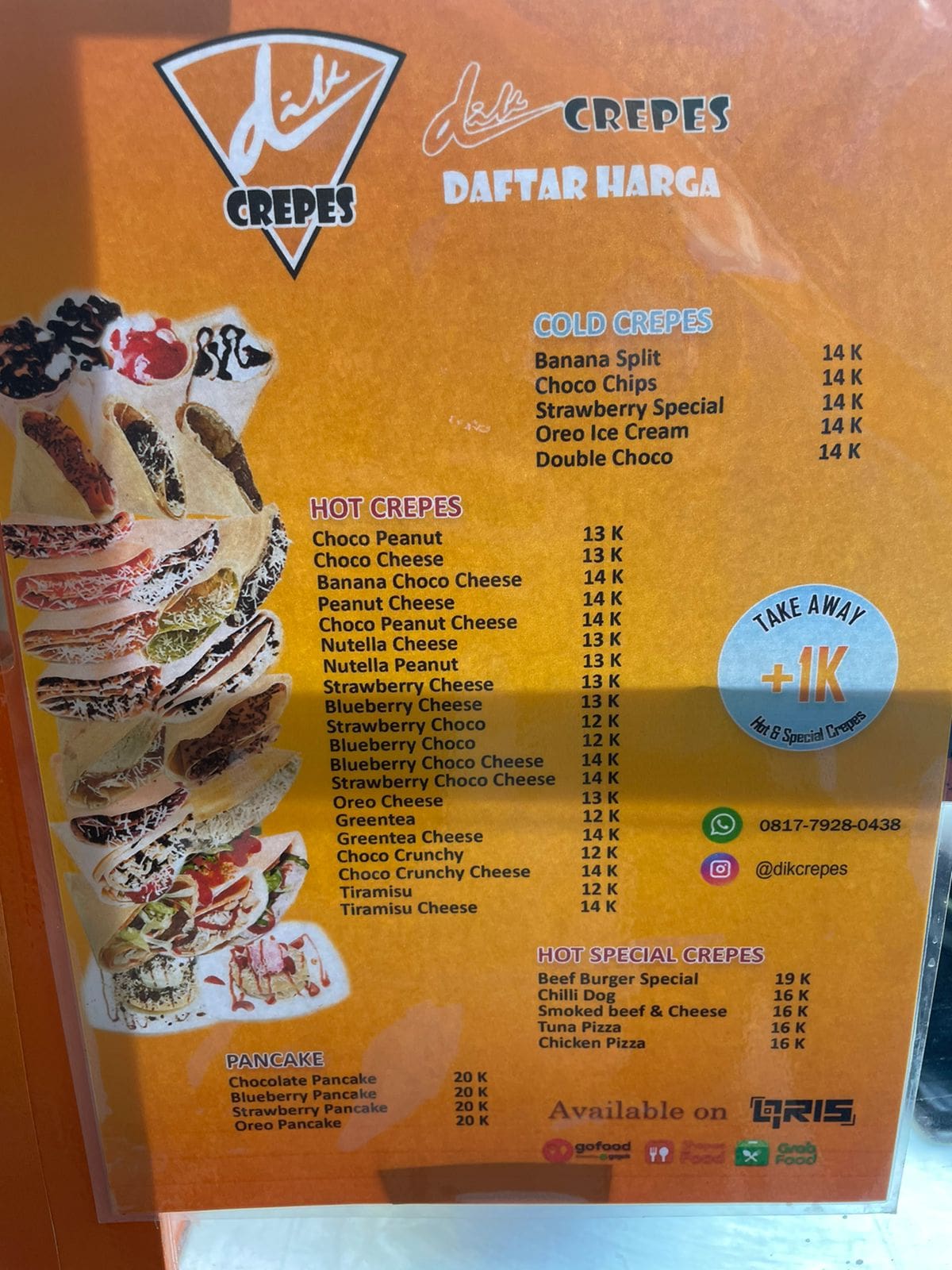 menu crepes telkom university